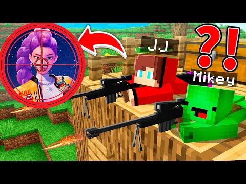 How Mikey and JJ Hunting on K-pop Demon Hunter in Minecraft ?! - Maizen