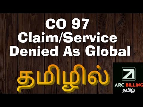 GLOBAL DENIAL | | CO 97 | | Ar Training | | Arc Billing Tamil |