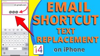 How To Set Up Email Keyboard Shortcut on iPhone