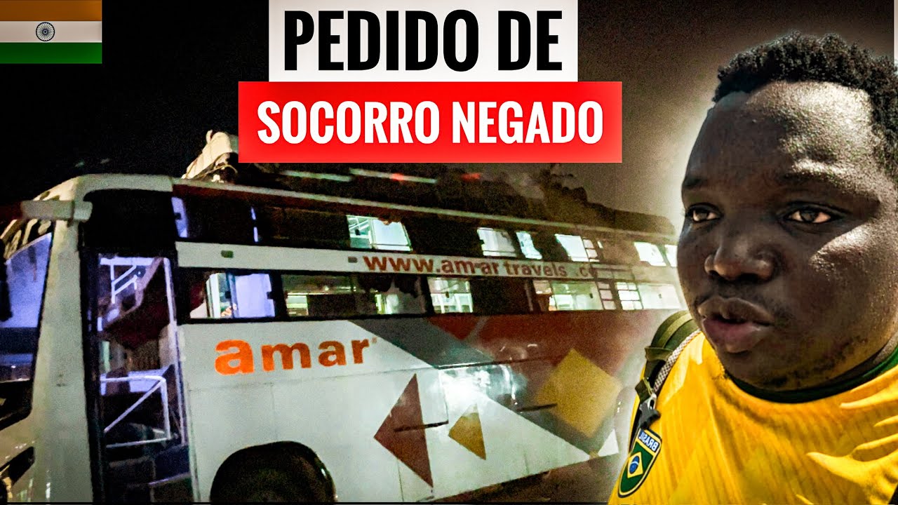 AQUI NINGUÉM AJUDA NINGUÉM 24H COM ÔNIBUS QUEBRADO NA ÍNDIA 🇮🇳