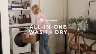 GE 24" 2.4 cu. ft.Capacity Front Load Washer/Condenser Dryer Combo White GFQ14ESSNWW Picture