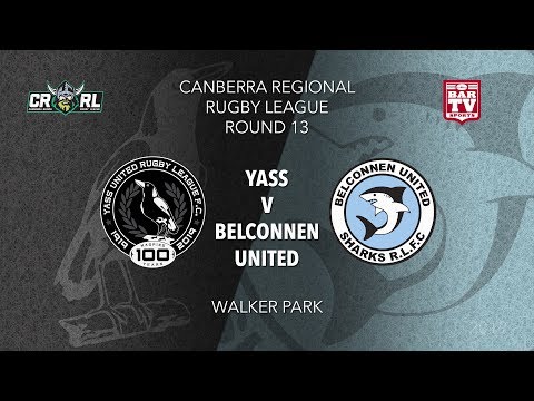 2019 Canberra Region RL - Round 13 - Yass Magpies v Belconnen United Sharks