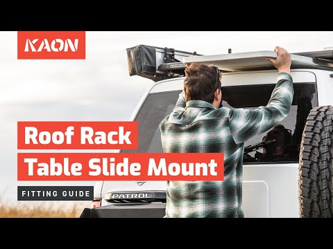Installing a Table Slide Mount underneath your Roof Rack – Rhino-Rack Pioneer & Front Runner
