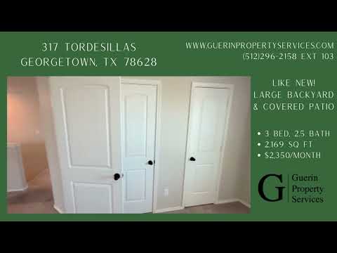Like New in Georgetown! Spacious 3-Bedroom Home with Large Backyard property video