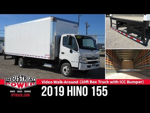 2019 HINO 155 20ft Box Truck with ICC Bumper | Hino Truck Review | Commercial Box Truck