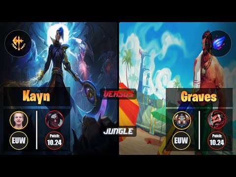 Jankos KAYN (Jungle) [Conqueror] VS GRAVES - Challenger EUW Patch 10.24
