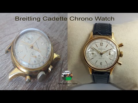 Restoration of a vintage Breitling Cadette Chronograph Watch