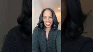 Silk press hair transformation #naturalhair #silkpress #blacknaturalhair