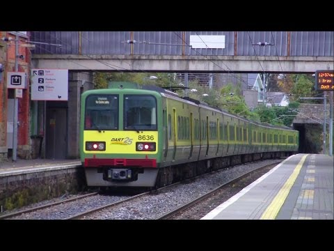 Dart Train number 8636 - Glenageary Station, Dublin