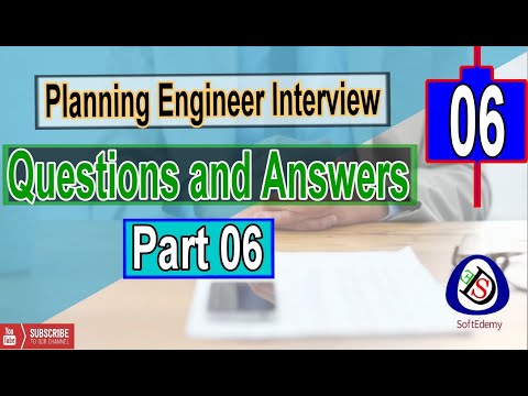 Planning Engineer Interview Questions and Answers Part 01 Interview tips Guidelines planners