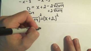 Solving an Equation Containing Two Radicals - Example 2