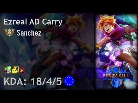 Ezreal AD Carry vs Ashe - Sanchez - EUW Challenger Patch 6.20