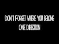 6-Don't Forget Where You Belong - One Direction ...