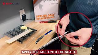 Saplize Golf Grip Regripping Instruction Video English 4K Facebook / Twitter / Ins @saplizegolf