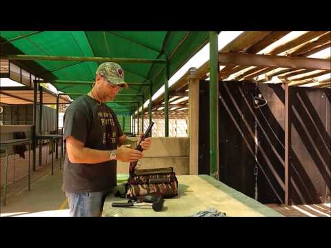 Pedersoli Howdah Hunter .50 cal Double Barrel Pistol with Slow Motion