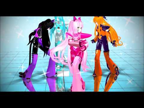 [MMD] Aphmau, Kawaii-Chan, Katelyn, & Lucinda EX - Sweet Devil (colate remix)