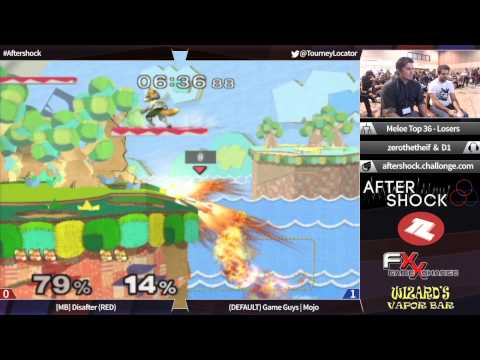 Aftershock Melee - [MB] Disafter (Fox) vs Game Guys Mojo (Fox) - Top 36