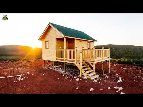 Guarda come trasforma un campo vuoto nella casa di legno più rilassante di sempre!