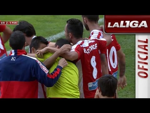Gol de Felipe Sanchón (2-1) en el Girona FC - SD Ponferradina - HD