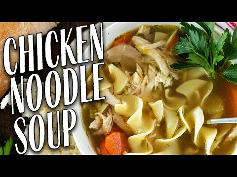 Delicious, HOMEMADE Chicken Noodle Soup Recipe 🍲
