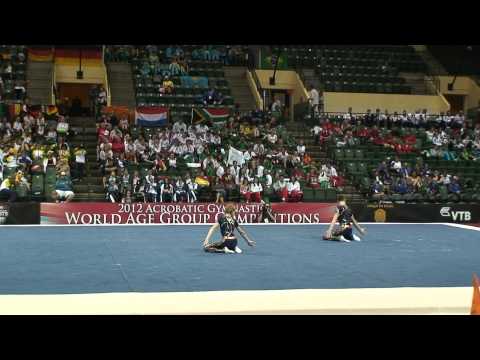 World Championships Acrobatic Gymnastics Orlando 2012 Mark Witvoet & Leon van Dam DYN
