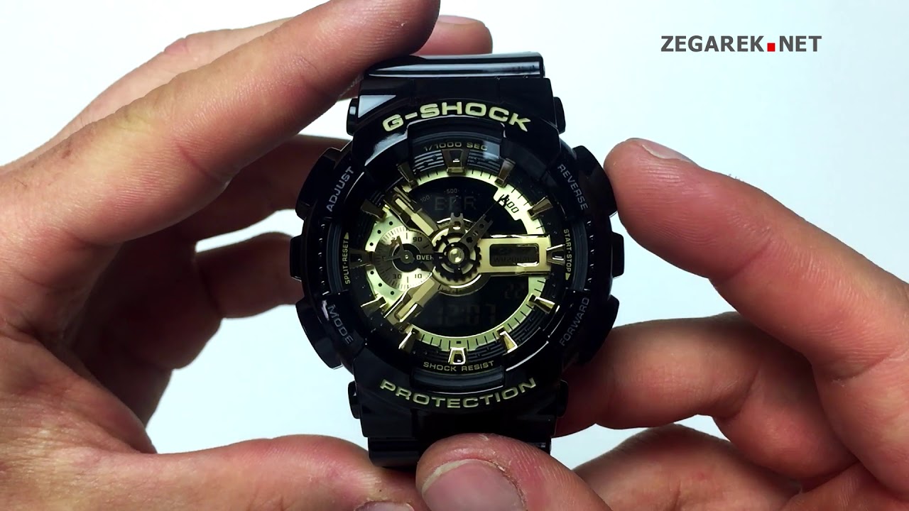 Ustawienie godziny i daty w Casio G-SHOCK GA-110  | ZEGAREK.NET
