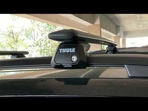 Montagem Base Thule 7104 e Barra Wingbar Evo Black  VW T-CROSS NIVUS