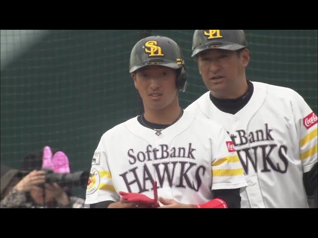 【ファーム】初球攻撃成功!! ホークス・古澤の先制タイムリー!! 2018/3/18 H-T(ファーム)