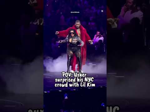 Usher surprises Brooklyn, New York crowd with Lil Kim (September 2024)