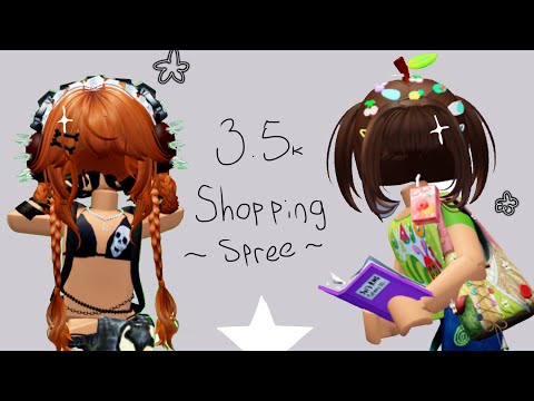 3.5k Roblox shopping spree (2 fits x)