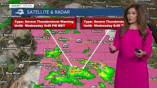 Severe Thunderstorm Watch in Denver metro, plains tonight; warmer Thursday