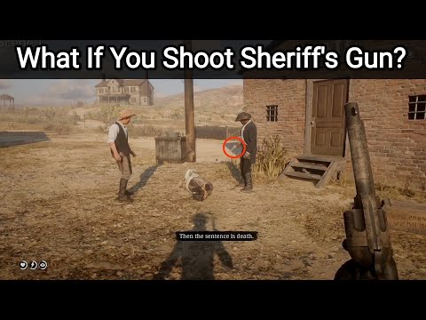What Happens If You Shoot Sheriff Freeman's Gun When He Executes A Del Lobo? - RDR2