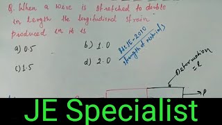 Longitudinal Strain(MCQ)-Strength of Materials,Mechanics of solid-JE & Engineering