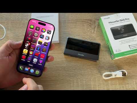 GlocalMe MeowGo Mobiler WLAN Router, SIM-frei, 4G LTE Router mit AI-HyperConn Unboxing und Anleitung