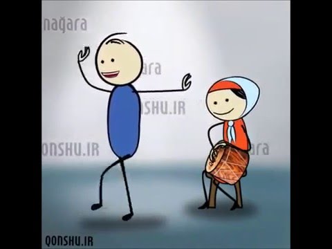 آهنگ آذری اوینا گولوم اوینا و رقص انیمیشن