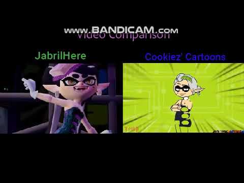 "Bomb Rush Blush SSBU Version" JabrilHere vs Cookiez Cartoons Music Video Comparison.