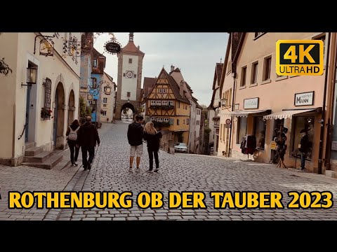 4K! Passeio pela cidade de Rothenburg ob der Tauber 2023 - Passeio pela cidade de Rothenburg ob der Tauber 2023