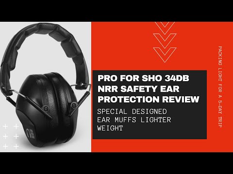 Pro For Sho 34dB NRR Safety Ear Protection Review Special Designed Ear Muffs Lighter Weight