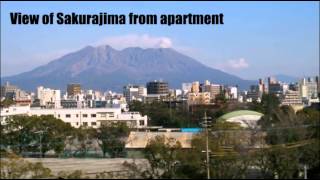 preview picture of video 'SAKURAJIMA Volcano Viewed from my apartment room, Kagoshima, Japan!'