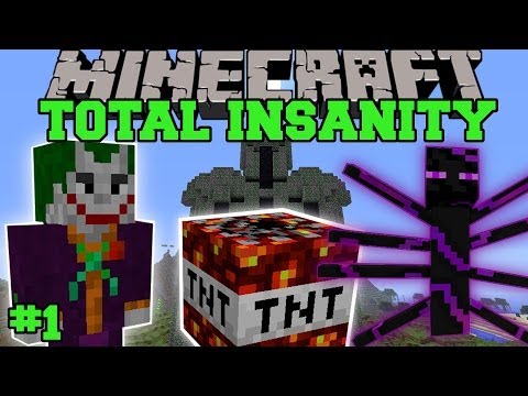 Minecraft: Total Insanity Modded Survival - THE INSANITY BEGINS - EP 1 EPS5 - Insane Mods Survival