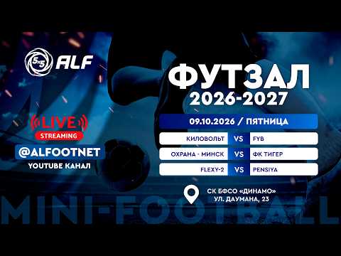 Чемпионат АЛФ по футзалу - 2026/2027 | 9 октября | СК БФСО «Динамо»