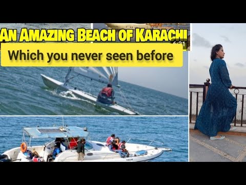 an amazing beach of Karachi | PAF Yatch club | speed boating in Karachi | korangi base |