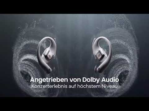 SHOKZ OpenFit 2+ True Wireless-Kopfhörer mit Mikrofon - grau video preview