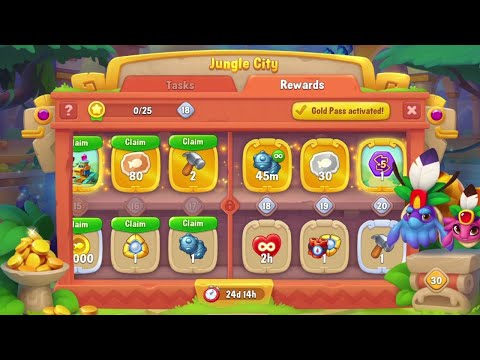 @Fishdom Win Strikes Special Level 7258 Challenge - 7259, Jungle City Event Level 17 Unlocked