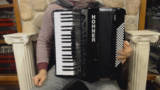 Video thumbnail for HOHNBRA96BK - Black Hohner Bravo III Piano Accordion LMM 37 96 $1999 by Liberty Bellows