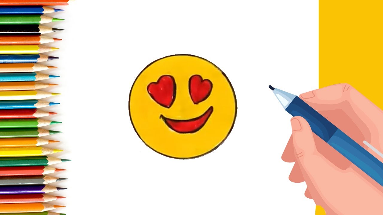 How To Draw The Kissing Emoji