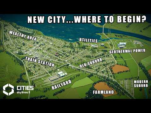 Building a New City on a BEAUTIFUL Custom Map | Cities Skylines 2