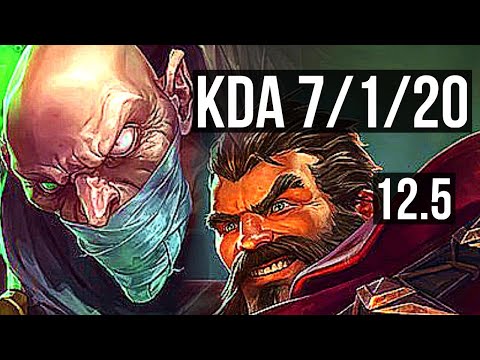 SINGED vs GRAVES (TOP) | 7/1/20, Rank 8 Singed, 400+ games | BR Challenger | 12.5