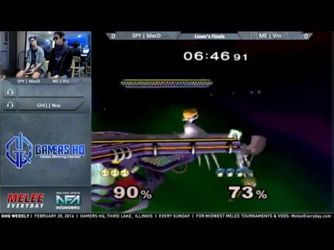GHQ Weekly [2/28/16] - SPY | MacD (Peach) vs. ME | Vro (Marth) - Loser's Finals
