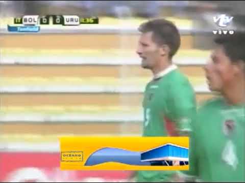 Eliminatorias Mundial 2010: Bolivia 2-2 Uruguay (14/10/2008). Narración en español.